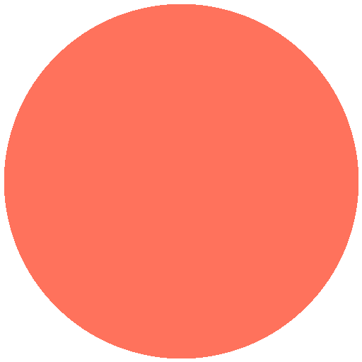 Light red circle